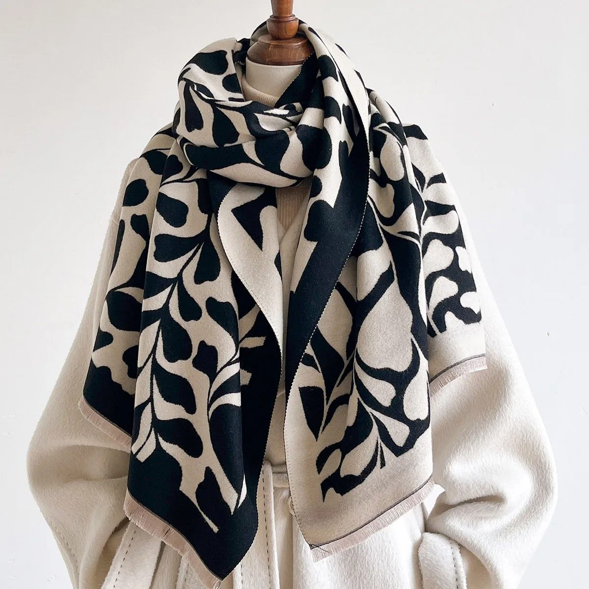 Cashmere Scarf - Sciarpa Invernale da Donna, Grande Scialle