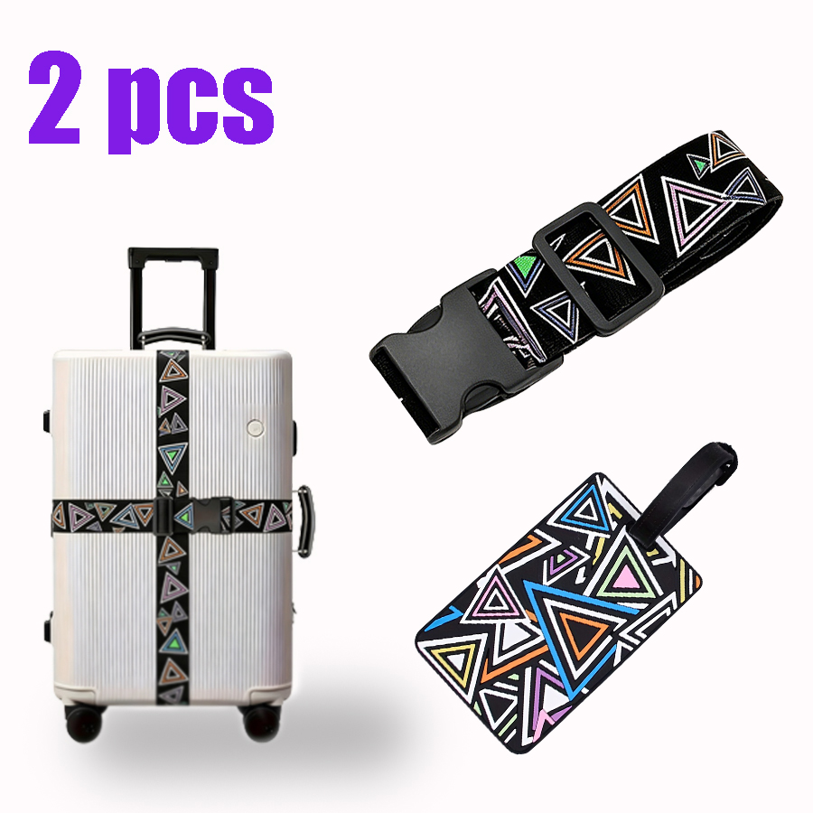 Travel Luggage Set - Set di 2 cinghie per bagagli