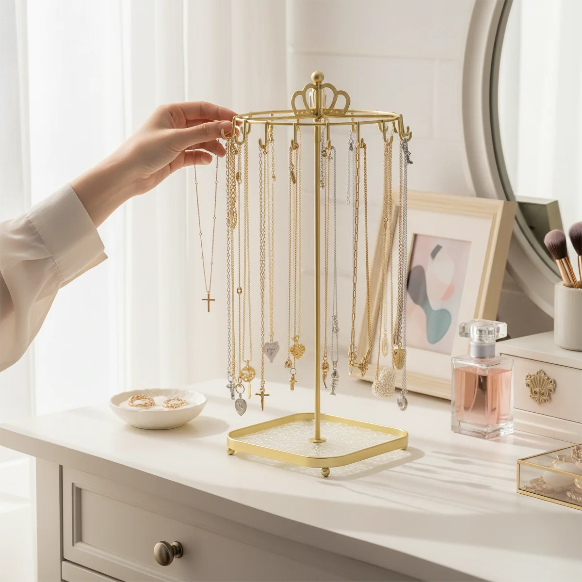 Gold Plated Jewelry - Espositore per Gioielli in Ferro Placcato