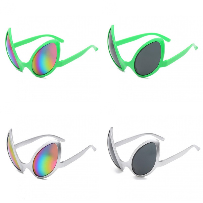 Sunglasses Uv400 - Occhiali divertenti a forma di alieno,