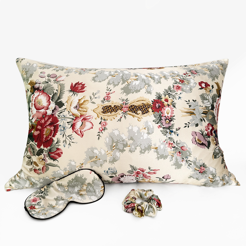 Silk Pillowcase - Federa con cerniera 1pc con maschera