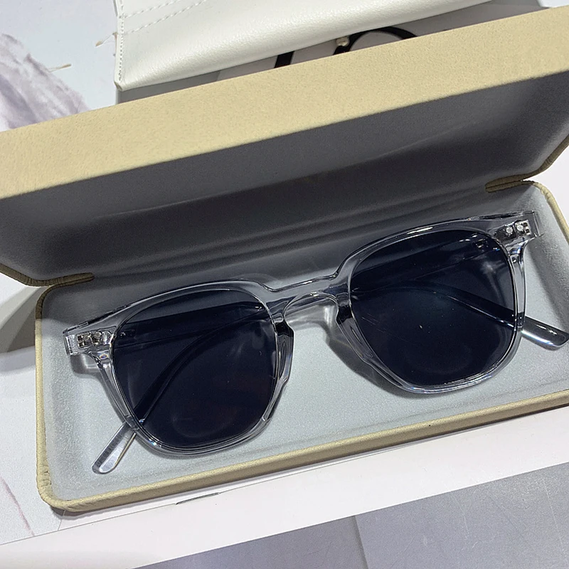 Sunglasses Uv400 - Occhiali da sole vintage, quadrati, grigi,