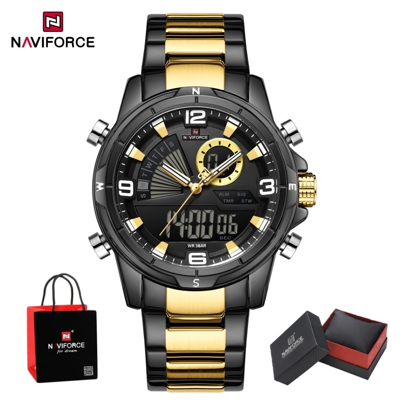 Luxury Watch Men - NAVIFORCE Orologio da uomo con doppio