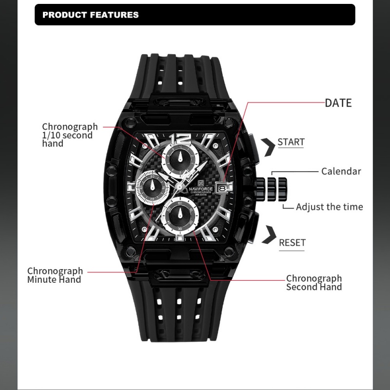 Orologio da Uomo NAVIFORCE, Im - Luxury Gift Set recensione e prezzo