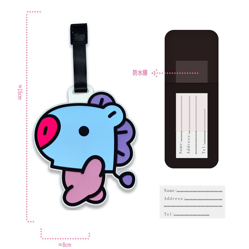 Portachiavi BT21 Cartoon Kawai - Travel Luggage Set recensione e prezzo
