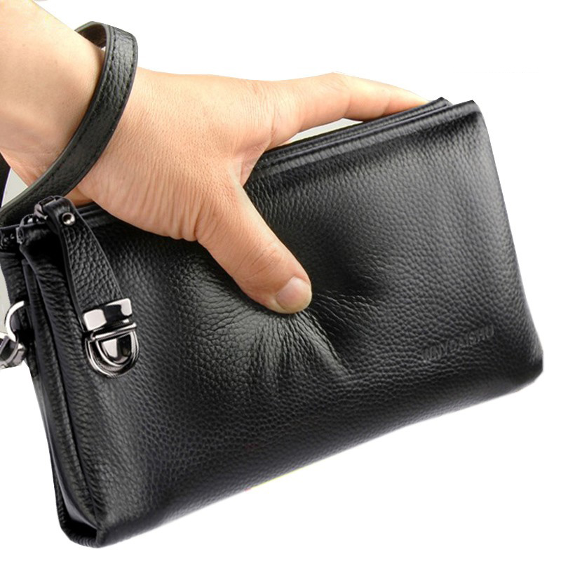 2025 Borsa a mano da uomo in v - Leather Wallet Men recensione e prezzo