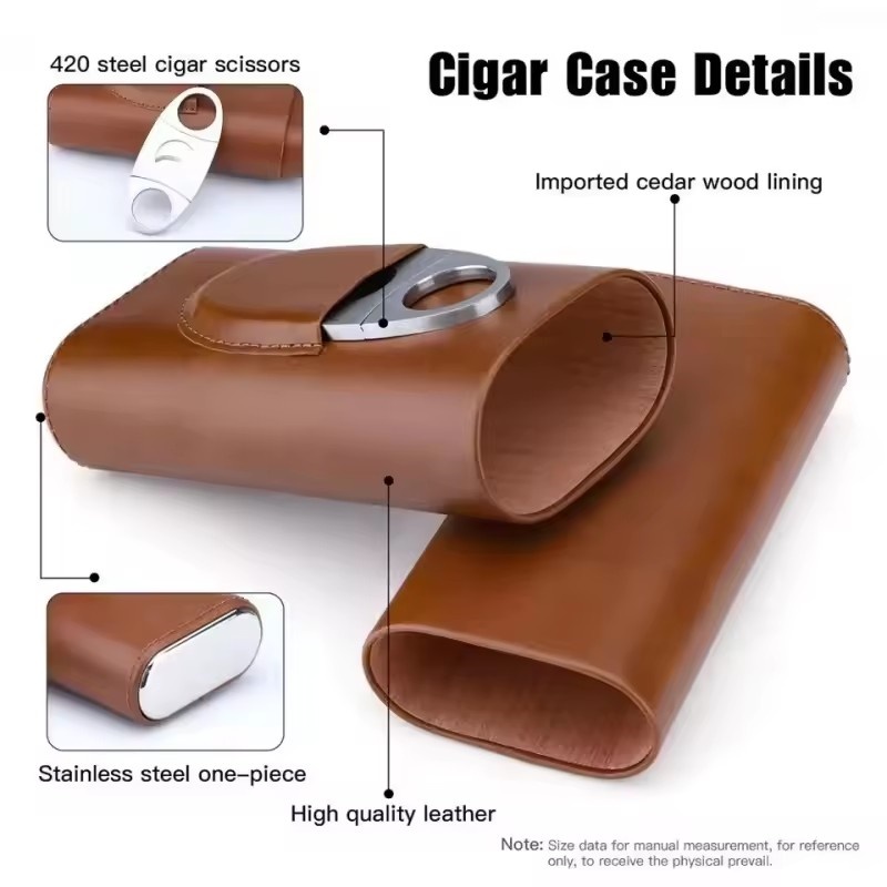 Custodia per sigari in pelle C - Premium Cigar Case recensione e prezzo