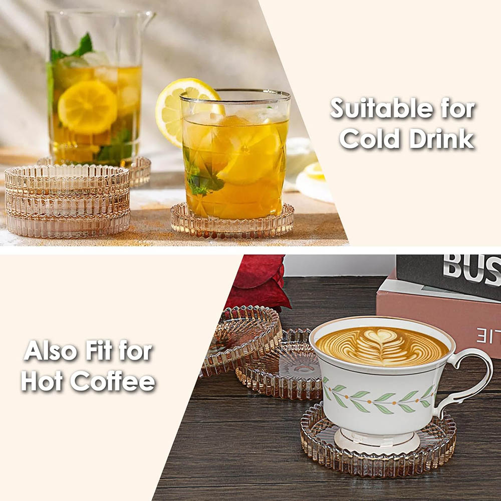 Sottobicchieri moderni in vetr - Marble Coaster Set recensione e prezzo